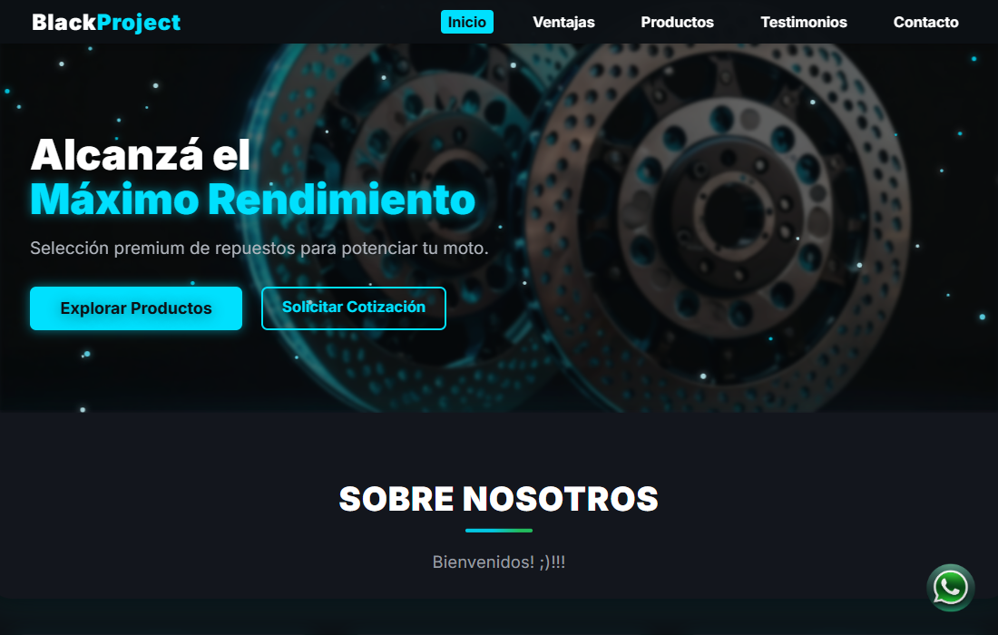 Plantilla Black Project