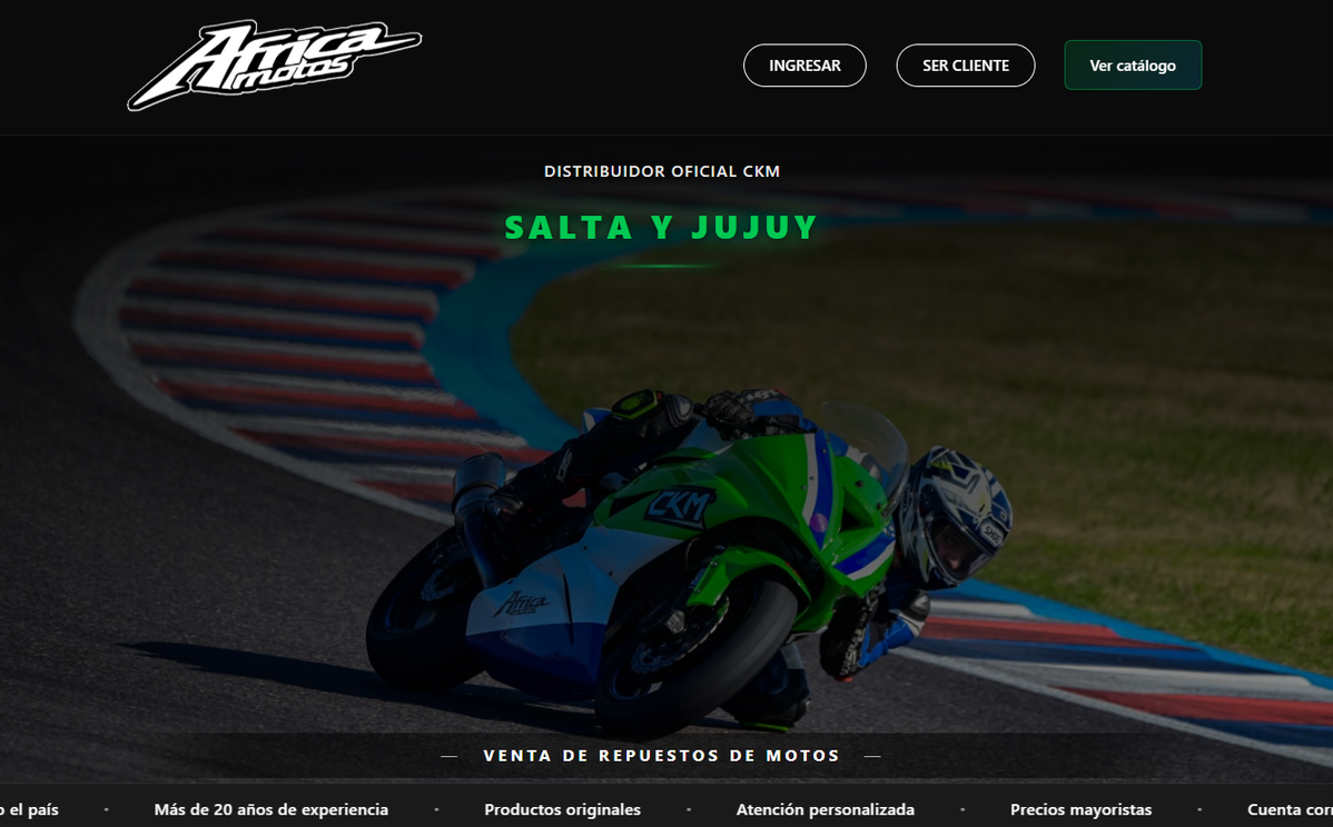 Africa Motos – distribuidor oficial CKM, repuestos para motos
